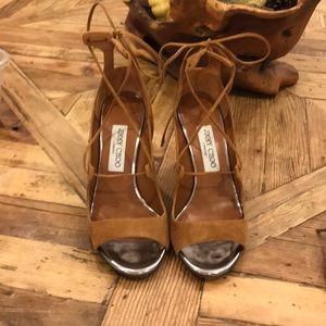 Jimmy Choo wrap mirror heel 37 1/2